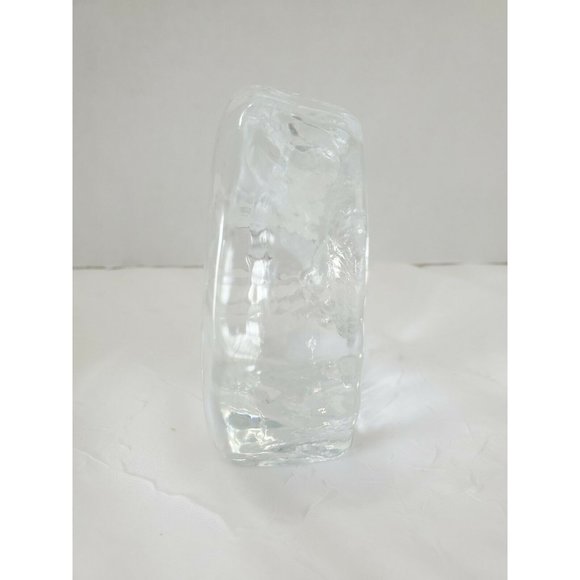 Cristal D’Arques Bear Clear Glass Crystal Paperweight France 3.75" laser vintage - Picture 4 of 12